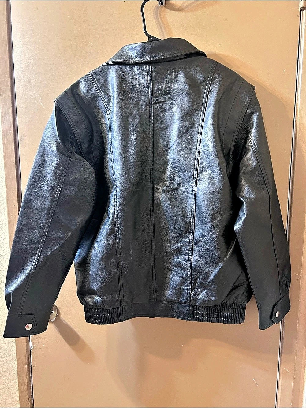 Men's Black Bomber Jacket New - Picture 2 of 6